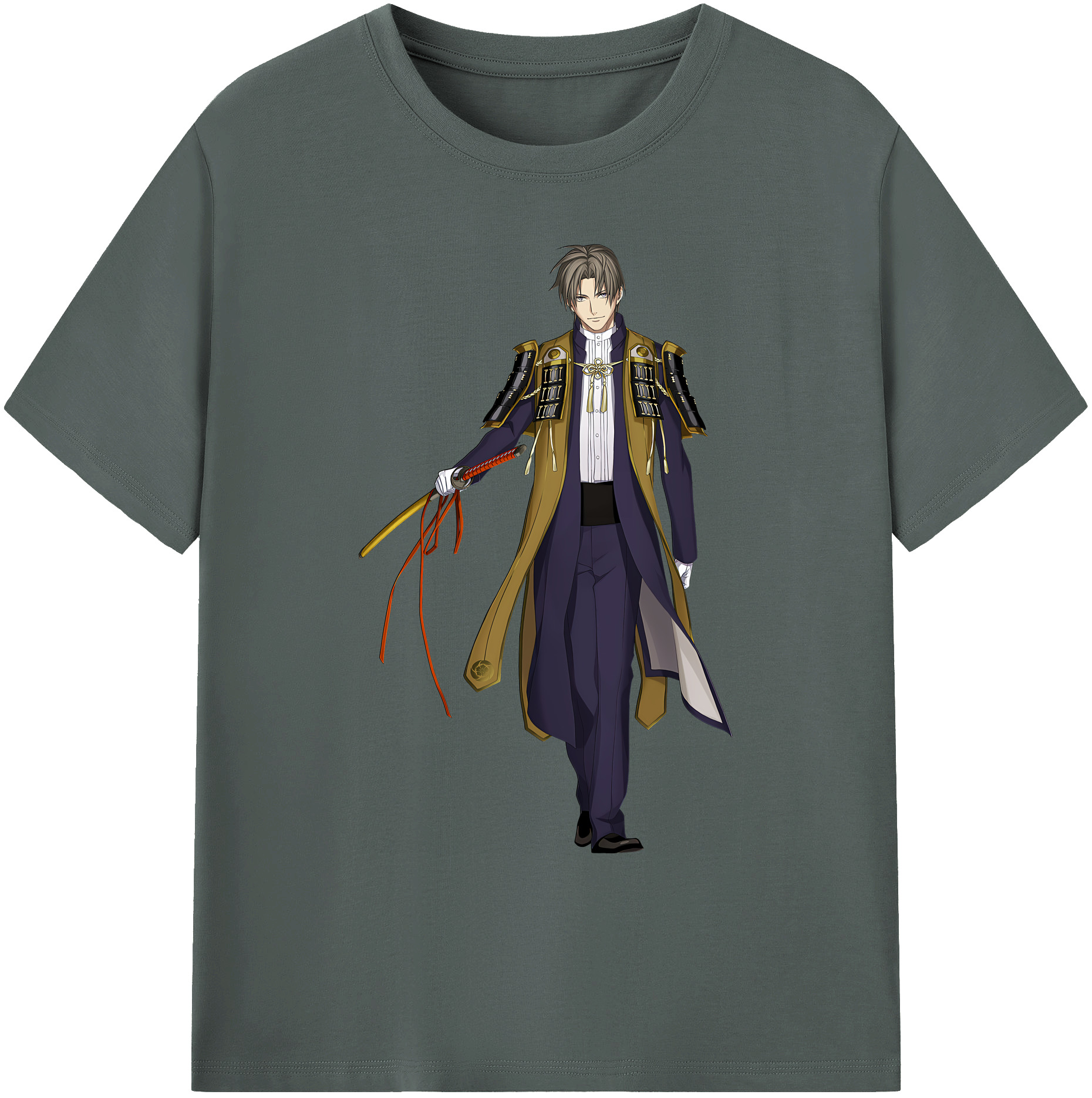 （画像用） 刀剣乱舞 Touken Ranbu 綿100％ メンズ半袖Tシャツ｜肌触りやわらか＆通気性